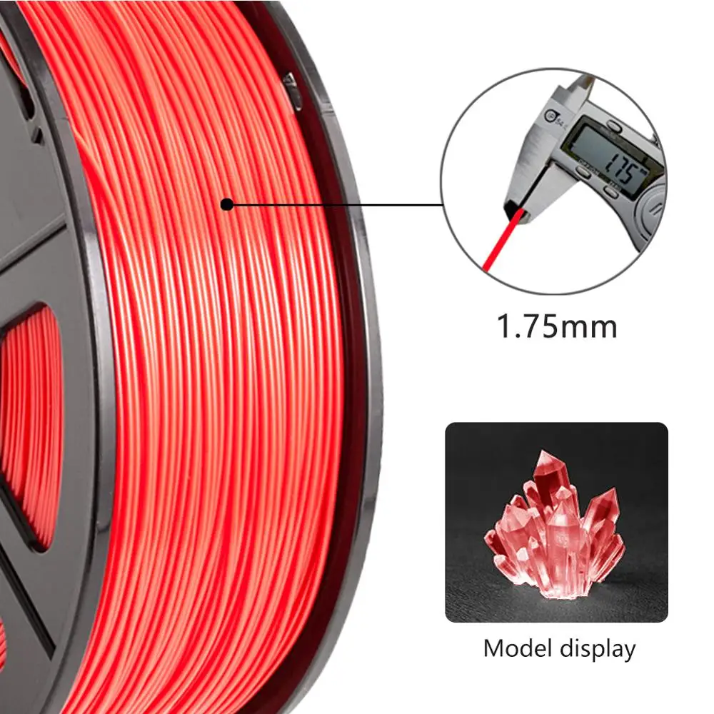 PETG 1 кг/2.2lbs 3D принтеры нити 75 мм ПЭТГ белый подарок DIY печать службами экспресс