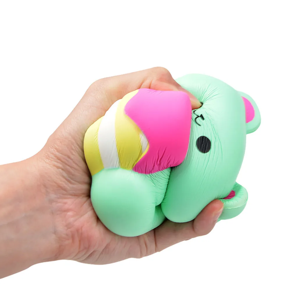 cute Bear Shape Decompression Venting Toys Slow Rebound cartoon Animal Toy Kids adult toys relieve stress #B