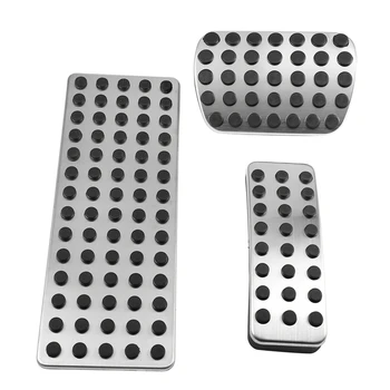

1 Set Silver Car Brake Pedal Pad Stainless Steel Car Accessories, for Mercedes Benz AMG a B CLA GLA ML GL R W176 W245 W246 W251