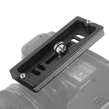 

PU100 Quick Release Plate with 1/4" Screw Mount Metal For Arca Swiss Benro Plate Monopod Tripod Ballhead SLR Camera Accessories