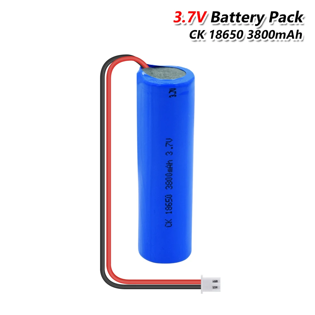 Перезаряжаемые 3 7 V 3800mAh 18650 литий-ионный Аккумулятор литиевый аккумулятор с XH-2P