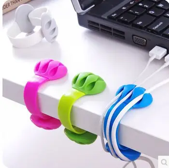 

Desktop Plug Wire Arrangement Fixing Clip Hub Power Cord Winder Buckle Trimmer