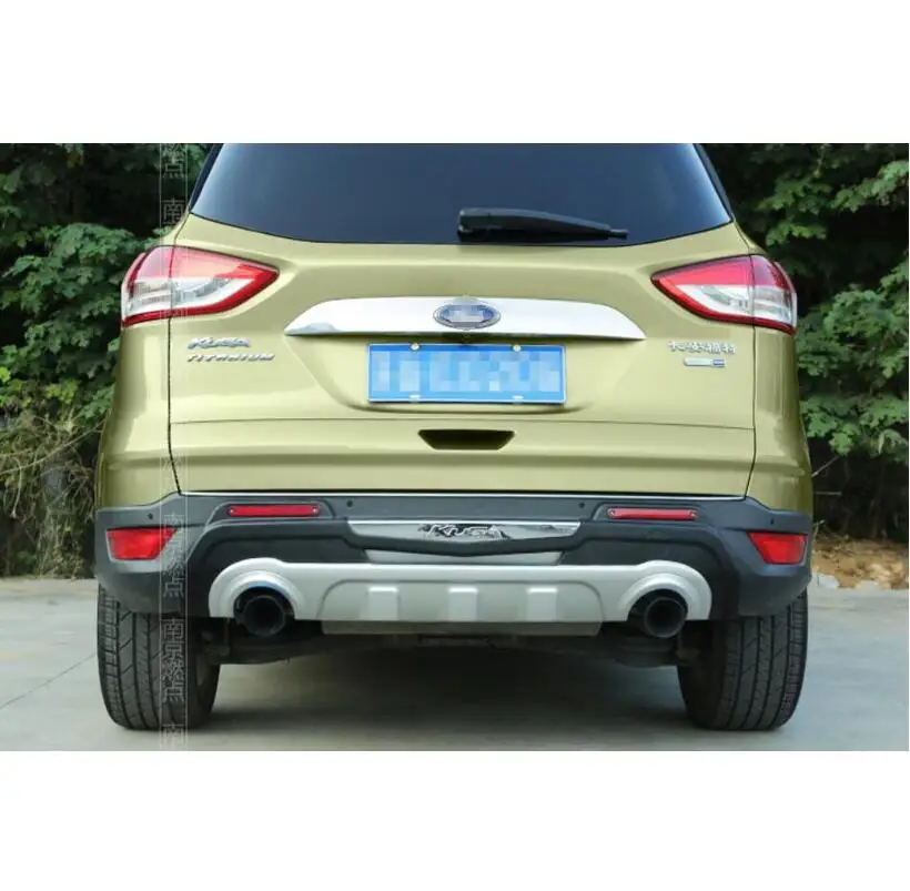 Для Ford Kuga ESCAPE 2013. Защита бампера авто бампер пластина высокое качество абсолютно ABS Передние+ задние автомобильные аксессуары