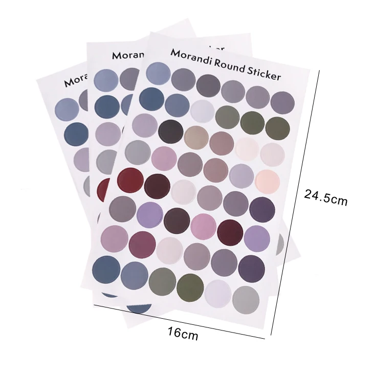 DIY стикер s Dot Morandi Earth color альбом для скрапбукинга фотообои журнал проект создание счастливых открыток украшения Уплотнительная наклейка GYH