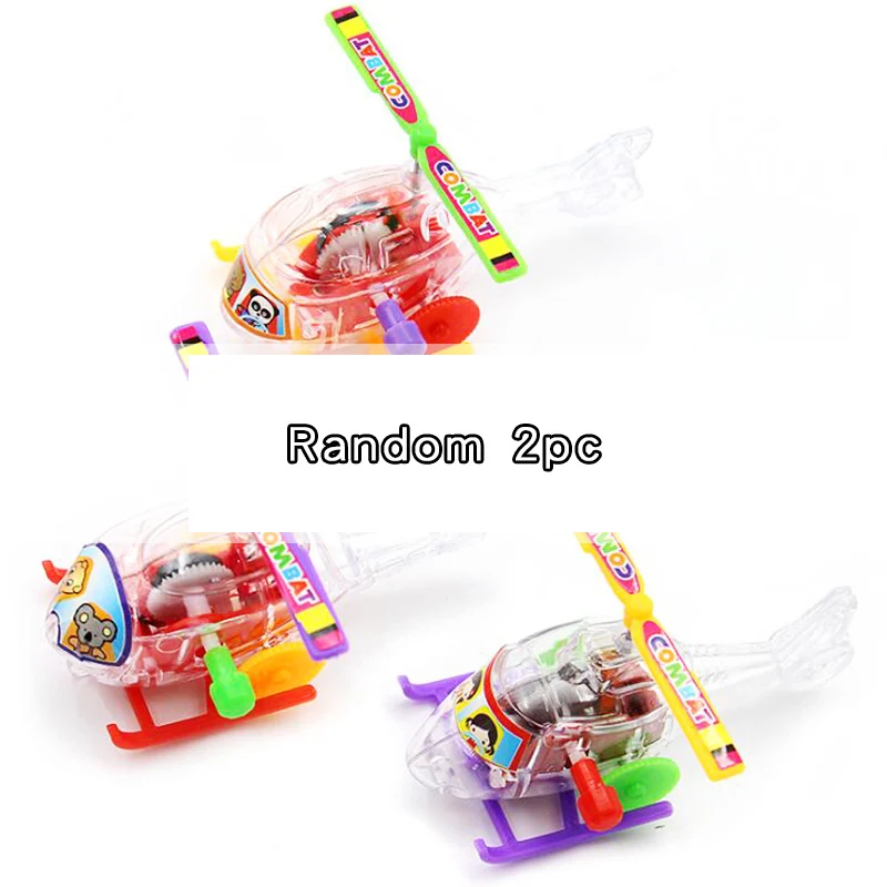 Random 2pc Милый мини-самолет заводные игрушки для детей забавные классические креативные маленькие прозрачные игрушки для детей Подарки - Цвет: Random 2pc