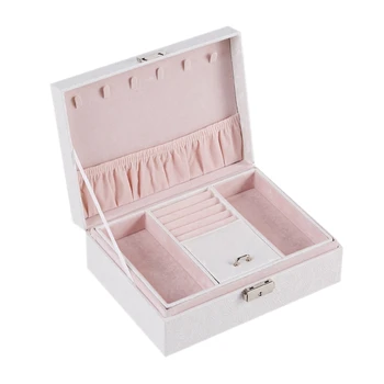

European-Style Jewelry Box Multi-Layer Portable Jewelry Storage Box