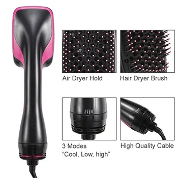 

3 IN 1 One Step Hair Dryer Brush Electric Hot Air Blower Dryer Combs Ceramic Negative Ion Health Hair Straightening Curling Iron