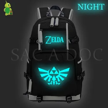 

The Legend of Zelda Backpack Luminous School Bags for Teenagers Boys Girls Laptop Backpack Large Capacity Travel Shoulder Bags