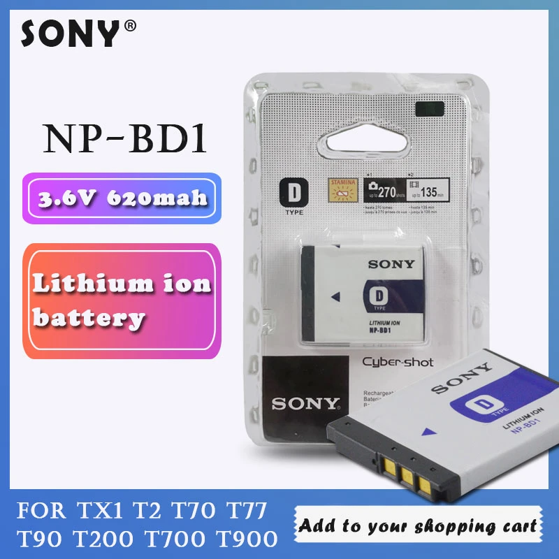 NP BD1 Li Ion Rechargeable Battery Pack For Digital Camera/Video Camcorder Compatible with SONY NP FD1 NPBD1 INFOLITHIUM D SERIE NPFD1 NP BD1 Li Ion Rechargeable Battery Pack For Digital Camera/Video Camcorder Compatible with SONY NP FD1 NPBD1 INFOLITHIUM D SERIE NPFD1
