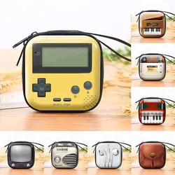 Creative Retro Personalized Mini Coin Wallet Purse Kids Earphone Box Bags Coin Wallet Women Retro Tape Camera Tinplate Bag