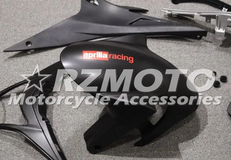 Полный мотоцикл полный комплект обтекателя для Aprilia RSV4 1000 2010 2011 2012 2013 впрыска ABS Пластик серебристый матово