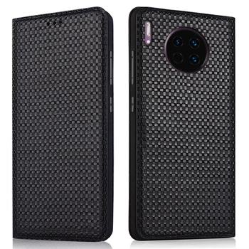 

Luxury Genuine Leather Handmade Flip Case For Huawei Mate 30 Pro/Huawei Mate 30/Huawei Mate 30 RS Magnetic Phone Bag Stand Case