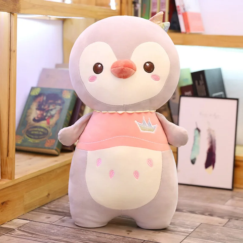 1 шт. Kawaii Пингвин плюшевая игрушка мягкая плюшевая мультяшная кукла Пингвин для маленьких девочек, детская игрушка, подарок на день рождения, Рождество - Цвет: Pink