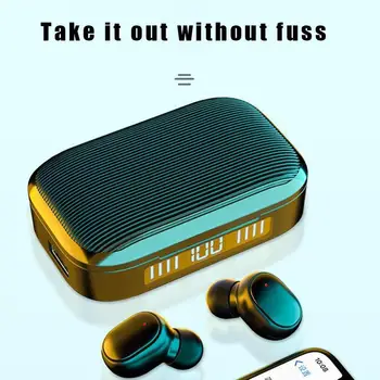 

Wireless Bluetooth Earphone with Microphone Sports Waterproof Wireless Headphones Headsets Touch Control Music Earbuds For Phone