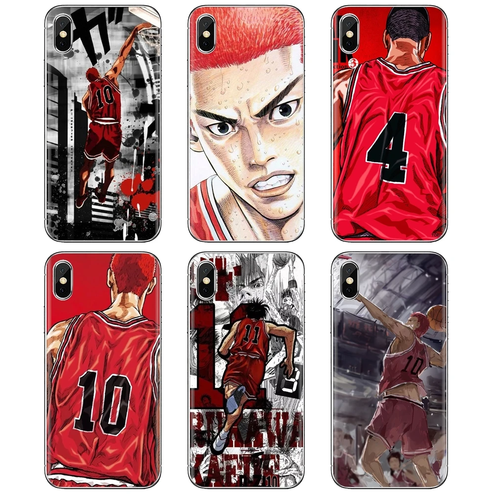 For Huawei Y6 Y5 2019 Xiaomi Redmi Note 4 5 6 7 8 Pro Mi A1 A2 A3 6X 5X 7A Slam Dunk Hanamichi Sakuragi Skin Soft Cover | Мобильные