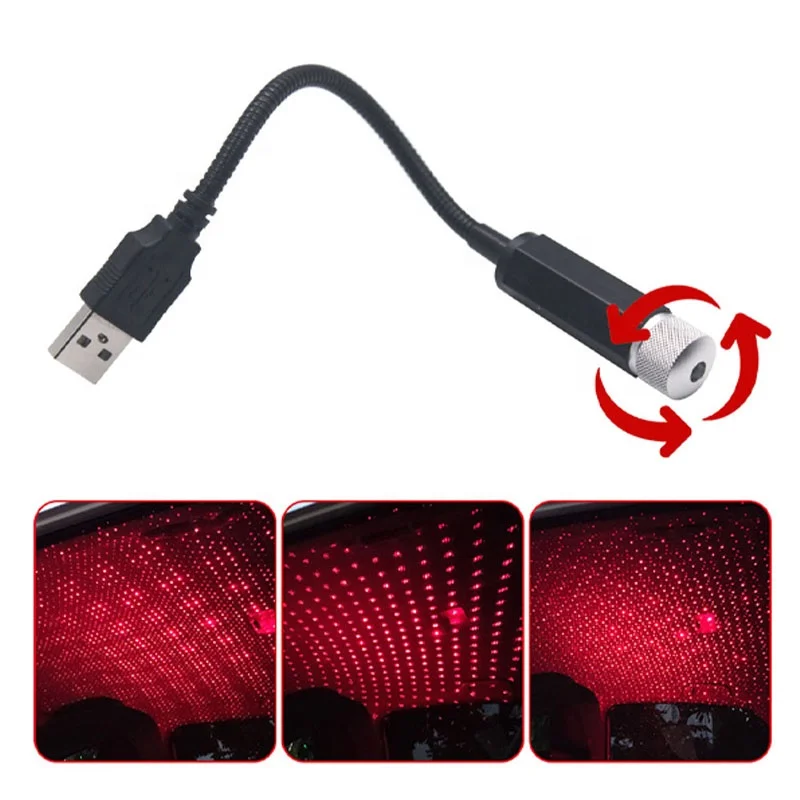 Автомобильный USB светодиодный проектор звездного неба лампа аксессуары интерьер
