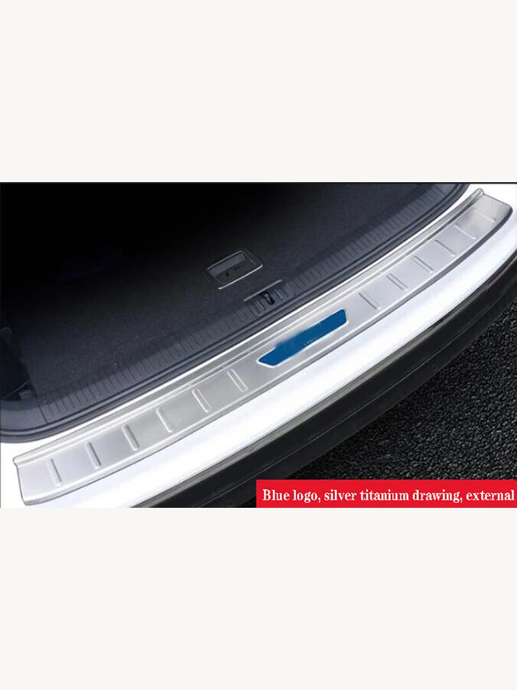 Задняя защитная накладка из нержавеющей стали подходит только для Volkswagen TIGUAN L refitting, для 17-19 TIGUANL special decoration