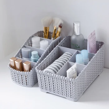 

Large Capacity Makeup Organizer Cosmetic Storage Box Makeup Display Case Brush Lipstick Holder Desk Bathroom Organizer