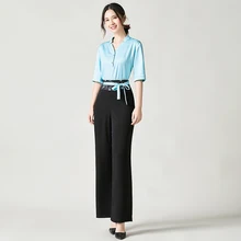 Женская медицинская Униформа медсестры красота одежда для поддержания здоровья для спа horeca Одежда для официанта скрабы медицинская форма