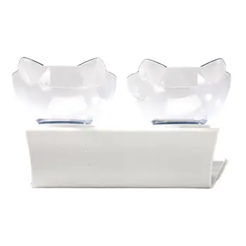 

15 Degree Basin Oblique Mouth Double Bowl Dog Bowl Pet Cat Dog Food Bowl Anti-vomiting Ortopedic Cat Bowl