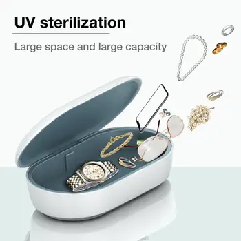 

UV Light Phone Sterilizer Box 10W Mobile Phone Wireless Charging Cleaner Sterilizer Multi-function Ultraviolet Disinfection Box