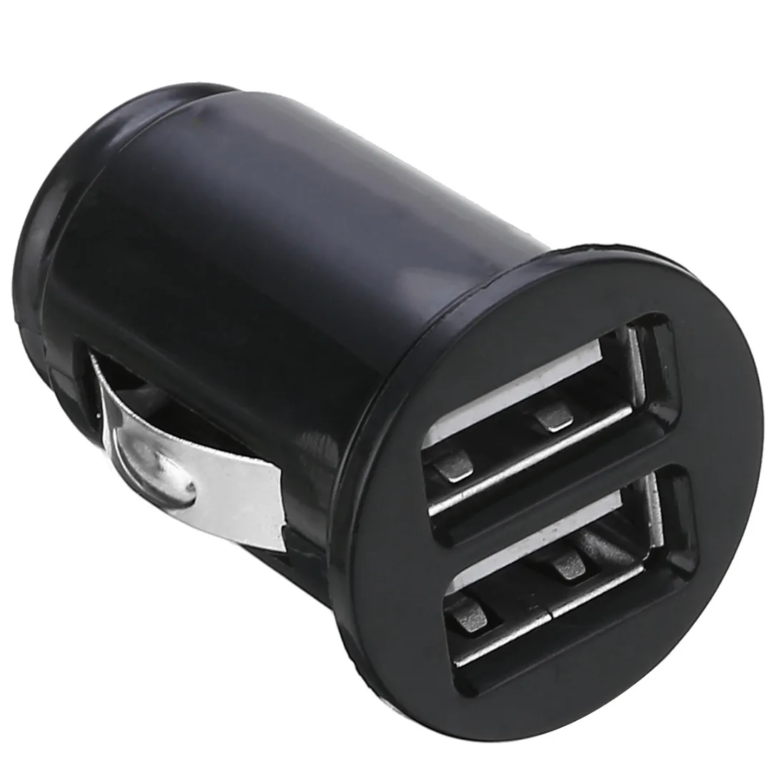 Mayitr 1PC Mini USB Car Charger For Mobile Phone Tablet Dual USB Car Phone Charger Adapter Universal