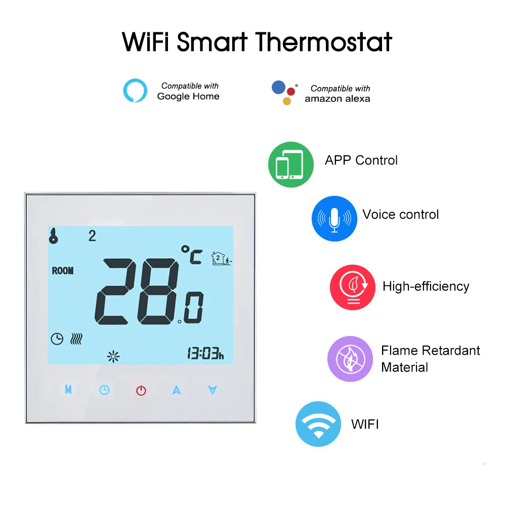 Wifi термостат для воды/газовый котел контроль температуры ler Tuya умный