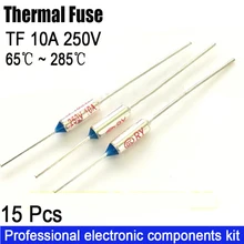 TF Thermal Fuse RY 10A 250V Temperature Fuse 65C 70C 77C 72C 85C 95C 98C 110C 115C 105C 130C 125C 180C 285C 250C 210C 240C 192C