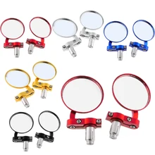 2 шт. зеркала заднего вида для мотоцикла с 3 дюймовый круглый 7/8 дюймов светодиодные панели, подходит для стандартных полый 7/8 дюймов Диаметр руля