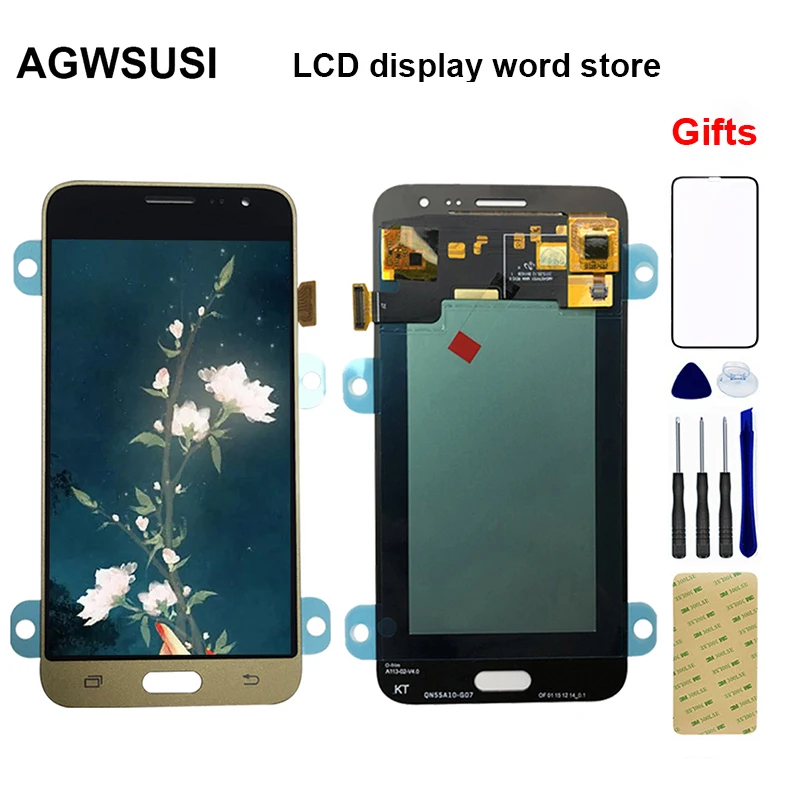 AMOLED для samsung Galaxy J3 lcd j320 SM-J320F дисплей J320M J320FN J320H ЖК-дисплей+ кодирующий преобразователь сенсорного экрана в сборе