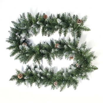 

New Simulation Christmas door decorations spray white PVC Christmas rattan 2.7m Christmas doors and windows pineal decorations