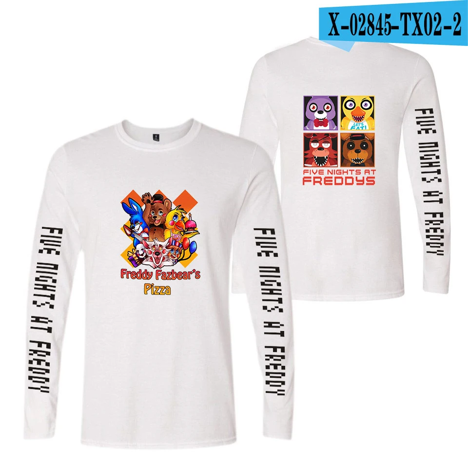 Five Nights at Freddy хип-хоп Уличная футболка модные брендовые футболки harajuku мужские летние с длинным рукавом - Цвет: TX0202