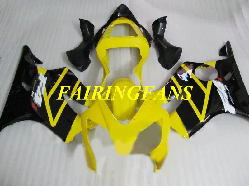 Инжекторный комплект для HONDA CBR600F4I 01 02 03 CBR600 F4I 600F4I 2001 2002 2003 желто-черные Обтекатели Кузов+ подарки HV35