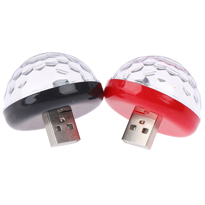 1 шт. многоцветный USB светодиодный светильник для салона автомобиля атмосферное
