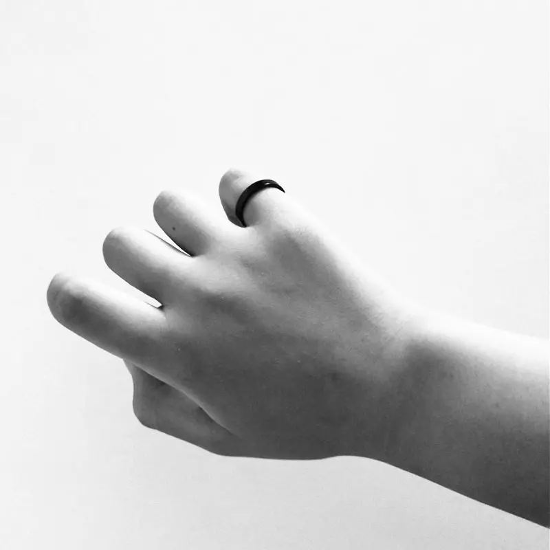1Pc Tiny Thin 3mm Titanium Ring for Men Women