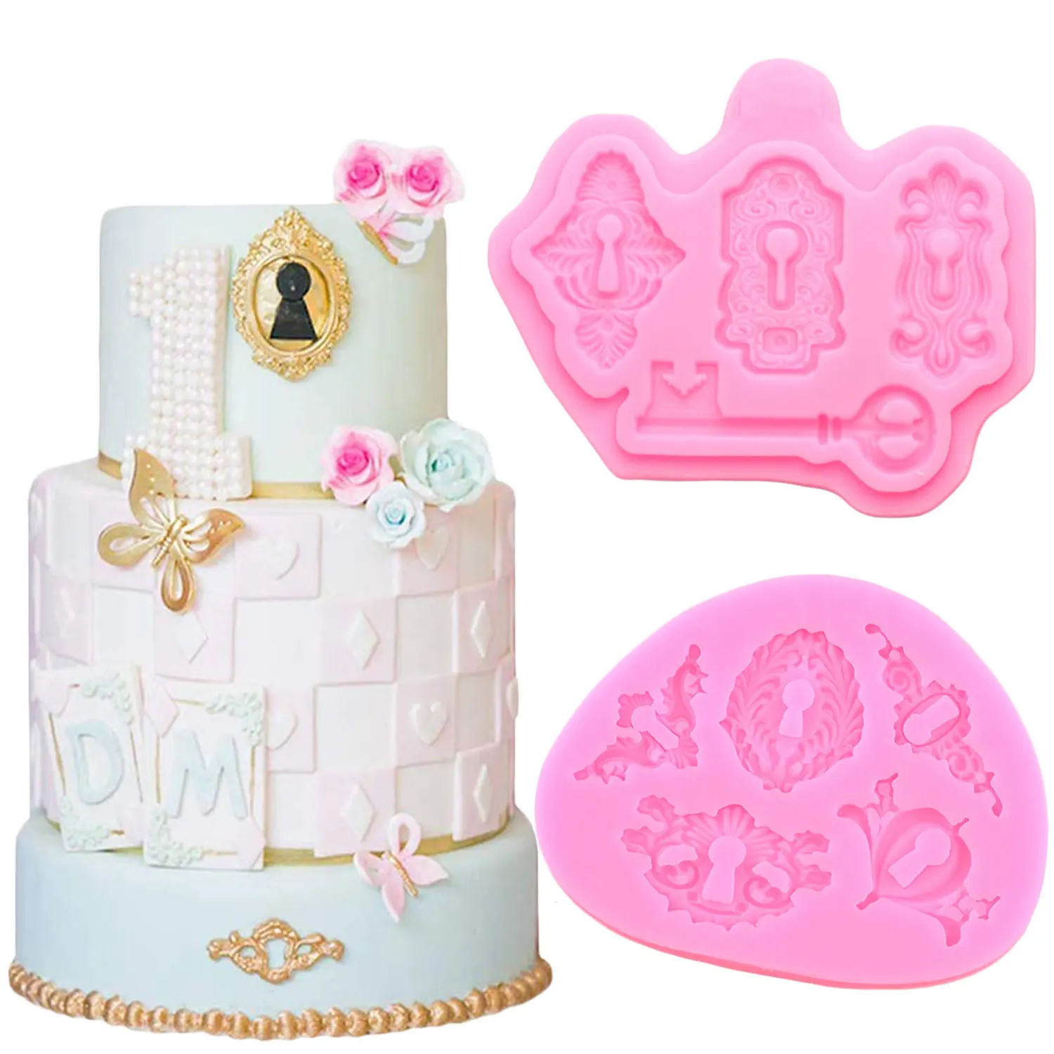 Sugarcraft ключи силиконовые формы кекс «сделай сам» Топпер инструменты для украшения тортов из мастики Полимерная глина конфеты шоколадные формы для мастики