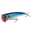 1 Uds. Superior agua Popper Wobbler pesca señuelo 7cm 10g Japón crankbait artificial ISCA Hard cebos falso pez carpa aparejo de pesca de Lucio ► Foto 2/6