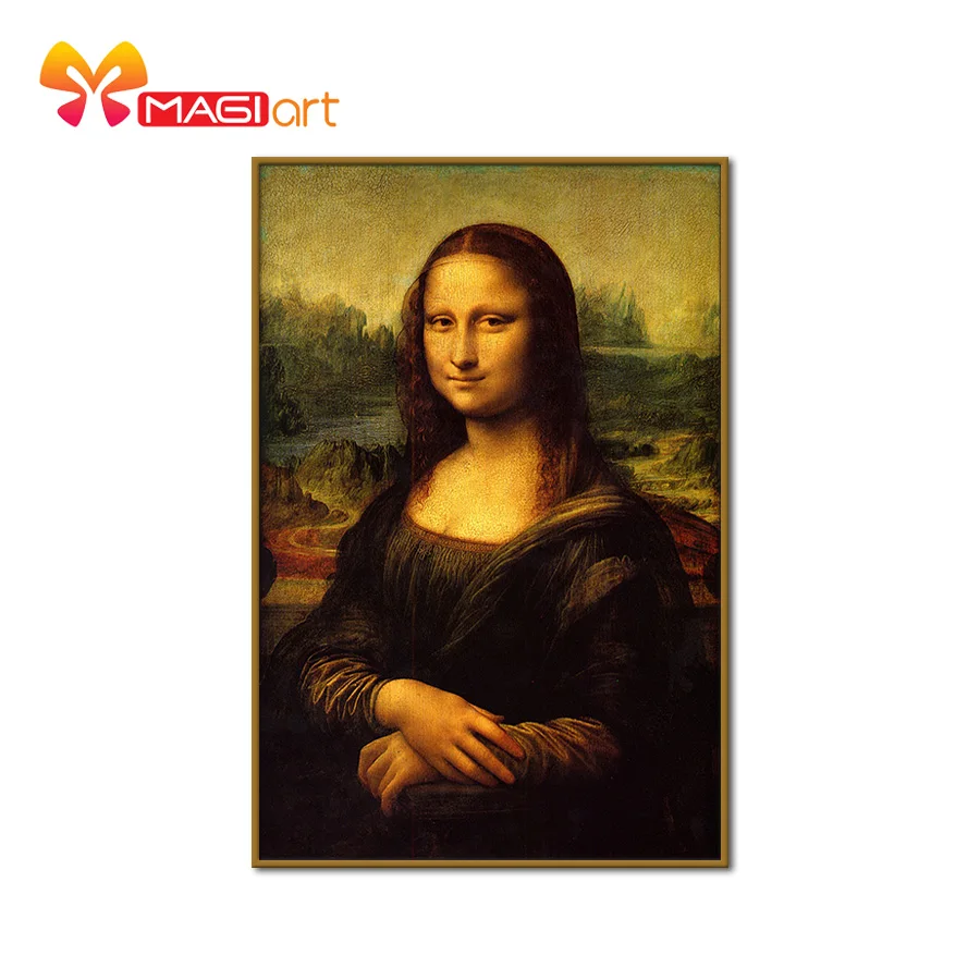 вышивка крестом наборы рукоделие 11CT водорастворимый холст 14CT Mona Lisa NCMP025| |