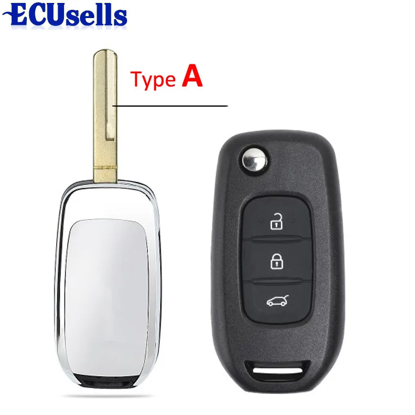 3 кнопки дистанционного ключа 433 МГц PCF7961 4A чип для Renault Kadjar Captur Megane 3 2013- FCC ID: CWTWB1G767 - Количество кнопок: Type A