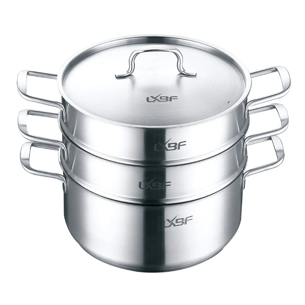 

Lxbf 304 Stainless Steel Steamer 3-layer Steamer Stainless Steel Steaming Rack Manufacturers Direct Supply Distribution