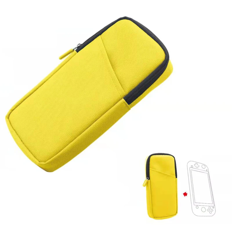 Износостойкая мягкая сумка для хранения для nintendo Switch Lite Отдельный внутренний Карманный чехол для переноски для переключателя мини консоль