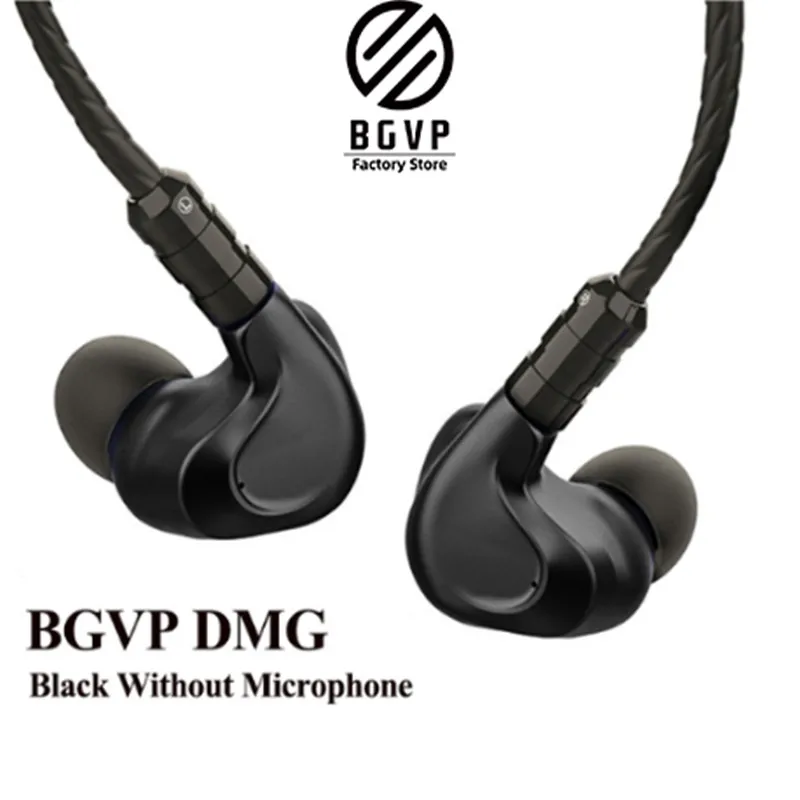 Гибридные водительские наушники BGVP DMG 2DD + 4BA металлические вкладыши с высоким