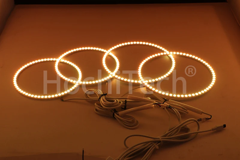 Ультра яркий 5050 SMD многоцветный RGB светодиодный набор ангельских глаз с пультом дистанционного управления для Chrysler 300C 2004 2005 2007 2008 2009 2010