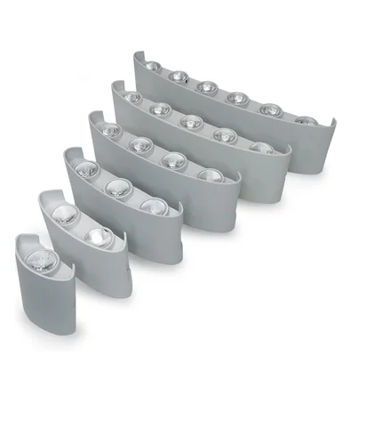 야외 방수 LED 벽 조명, 모던 북유럽 스타일 실내 벽 램프, 거실 베란다 정원 램프, 2W, 4W, 6W, 8W, 10W, 12W 3