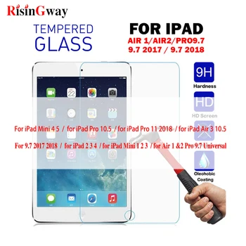 

RisinGway for IPad Pro 11 2020 Tempered Glass for IPad Air 3 10.5 10.2 2019 Mini 2 3 4 5 Screen Protector Flim for 9.7 2017 2018
