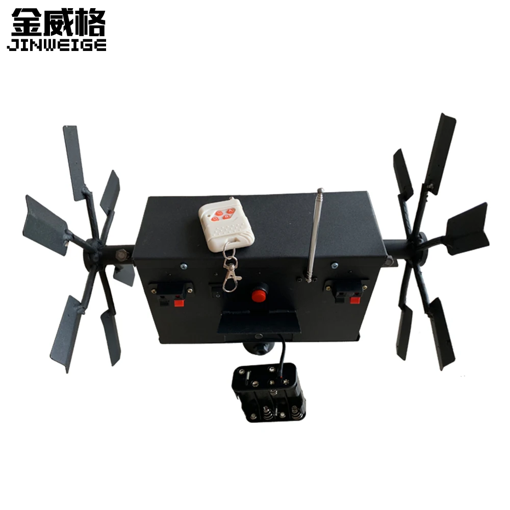 

Windmill Double Wheel Remote Control Stage Spinning Cold Fountain Fire Machine For Party Wedding Show