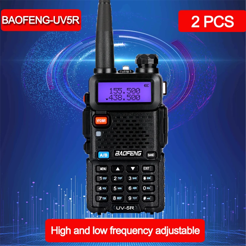 2-Way Pofung Portable Baofeng UV-5R Walkie Talkie 5W Ham Radio UV Dual