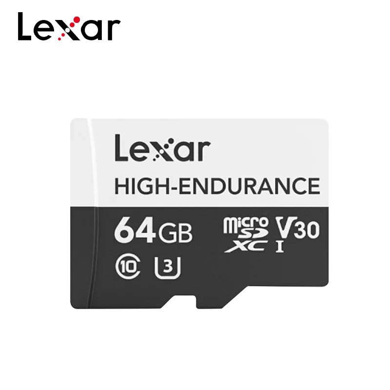 Lexar высокая выносливость Micro SD карта 32 Гб 64 Гб 128 ГБ V10 V30 SDHC SDXC C10 карта памяти Microsd карта для хранения видео