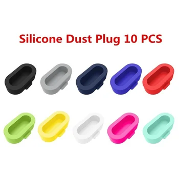 

10pcs Soft Anti Dust Plugs Mixed Color Caps Silicone Waterproof Protector Charger Port Smart Watch Covers For Garmin Fenix 5