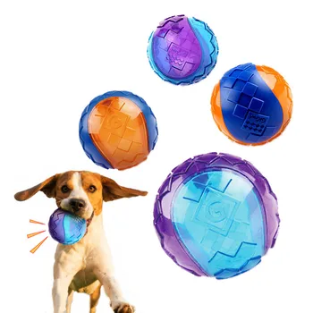 

Pet Dog Puppy Squeaky Chew Toy Sound Pure Natural Non-toxic Rubber Outdoor Play Small Big Dog Funny Ball